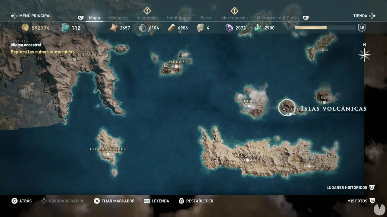 Islas volcánicas en Assasin's Creed Odyssey: TODAS las ubicaciones