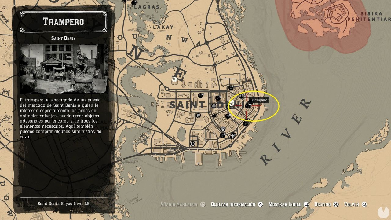 Saint Denis Trapper location - Red Dead Redemption 2