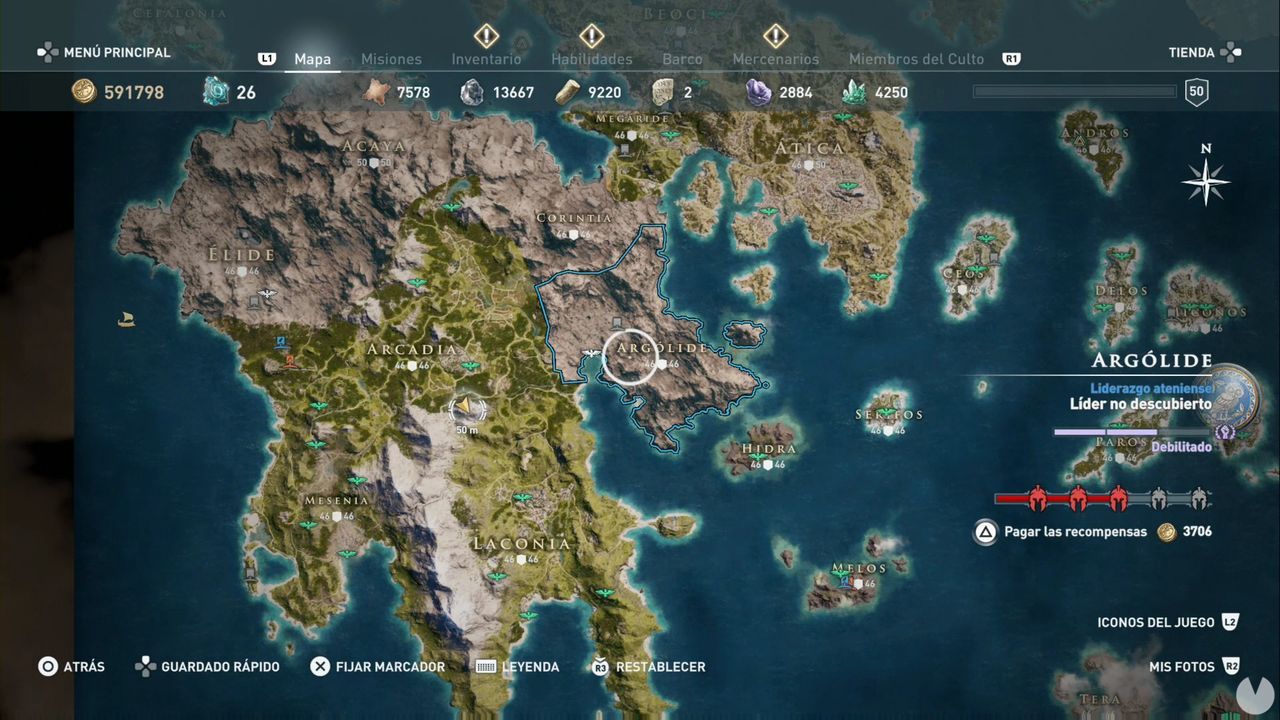 argolida assassin's creed odyssey
