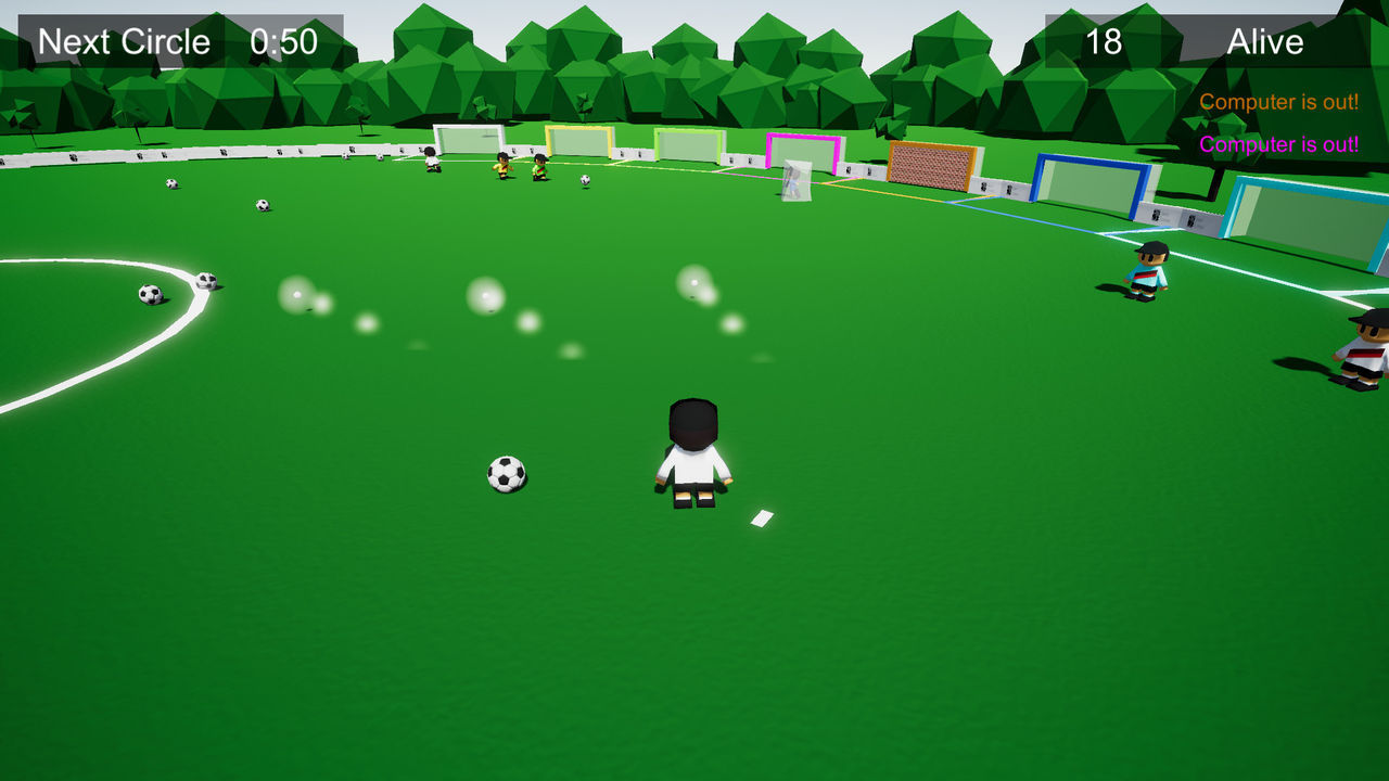 this is Soccer, Battle Royale, a 'battle royale' themed football