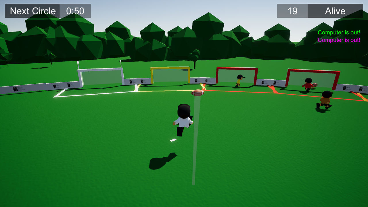 this is Soccer, Battle Royale, a 'battle royale' themed football