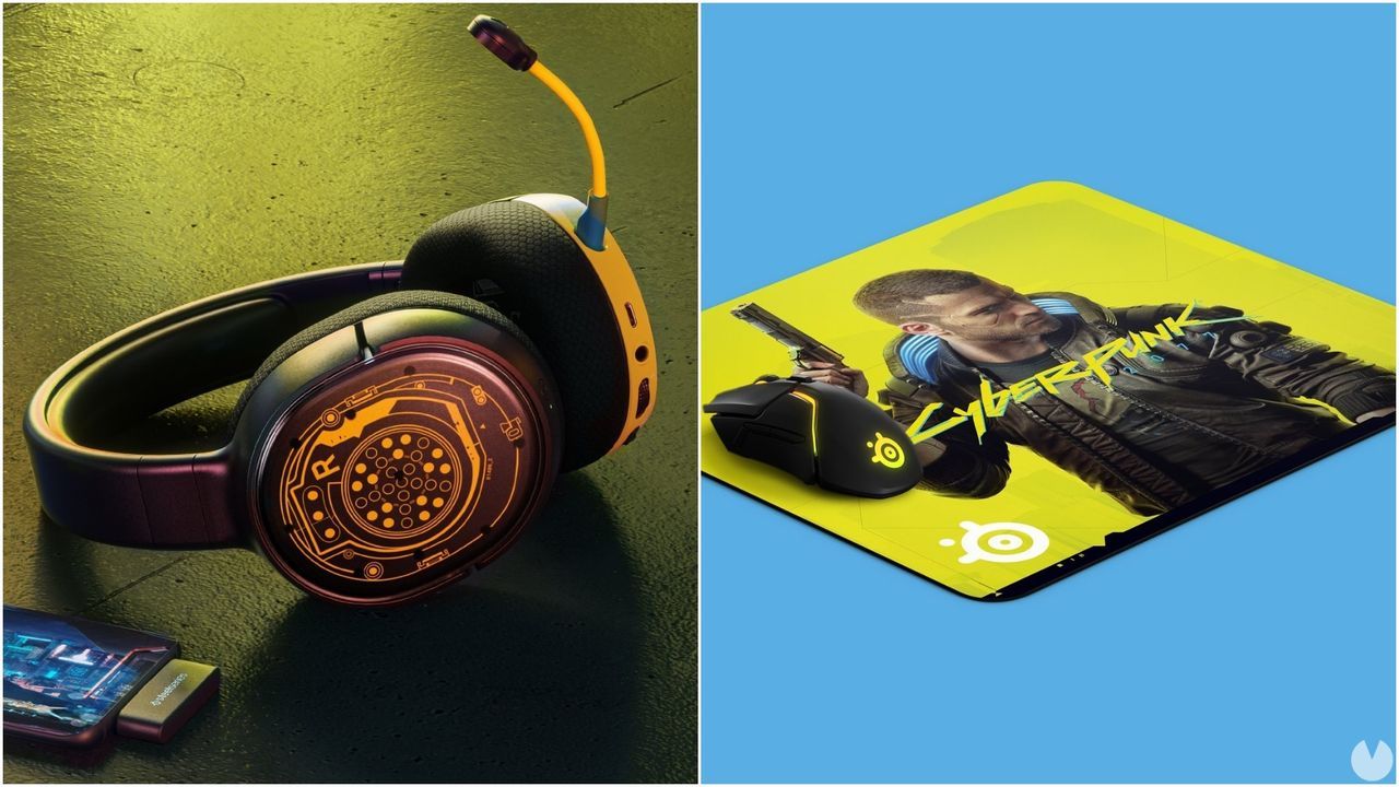 SteelSeries presenta su línea de auriculares y alfombrillas de Cyberpunk 2077