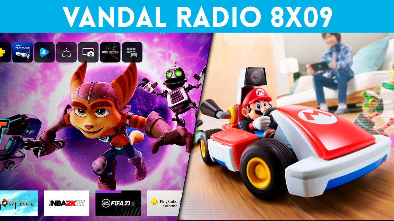 Vandal Radio 8x09 - PS5 interfaz y retrocompatibilidad, Mario Kart Live: Home Circuit