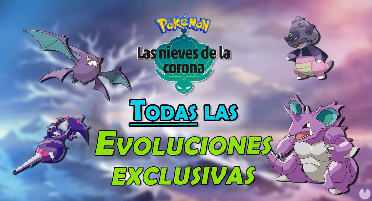 TODAS las evoluciones exclusivas de Las Nieves de la Corona (DLC) - Pokmon Espada y Escudo