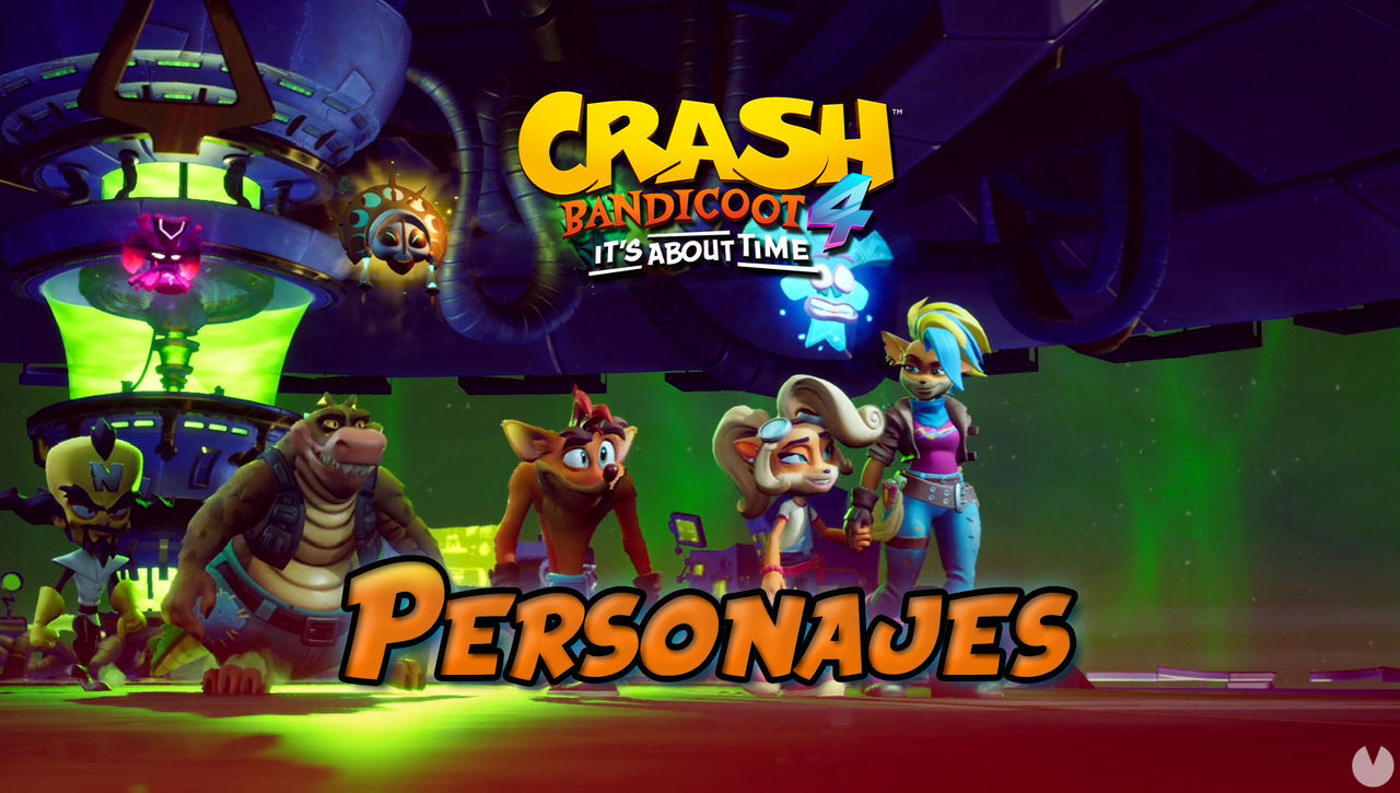 Personajes controlables en Crash Bandicoot 4: It's about time - Crash Bandicoot 4: It's About Time