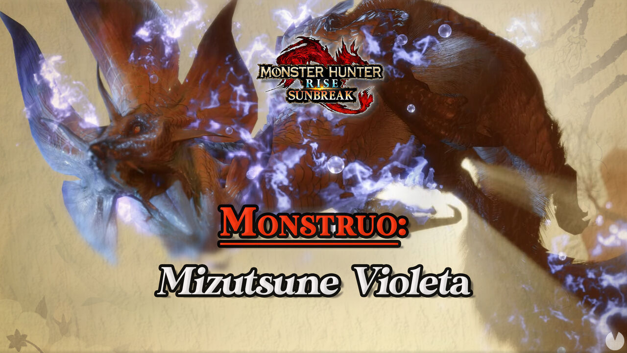 Mizutsune Violeta en Monster Hunter Rise: Cmo cazarlo y recompensas - Monster Hunter Rise: Sunbreak