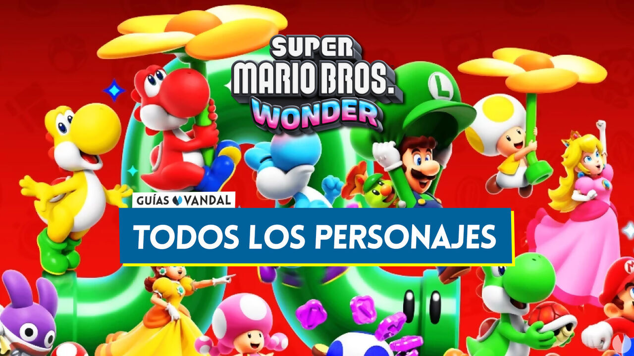 TODOS los personajes de Super Mario Bros. Wonder: Diferencias y cul es mejor - Super Mario Bros. Wonder