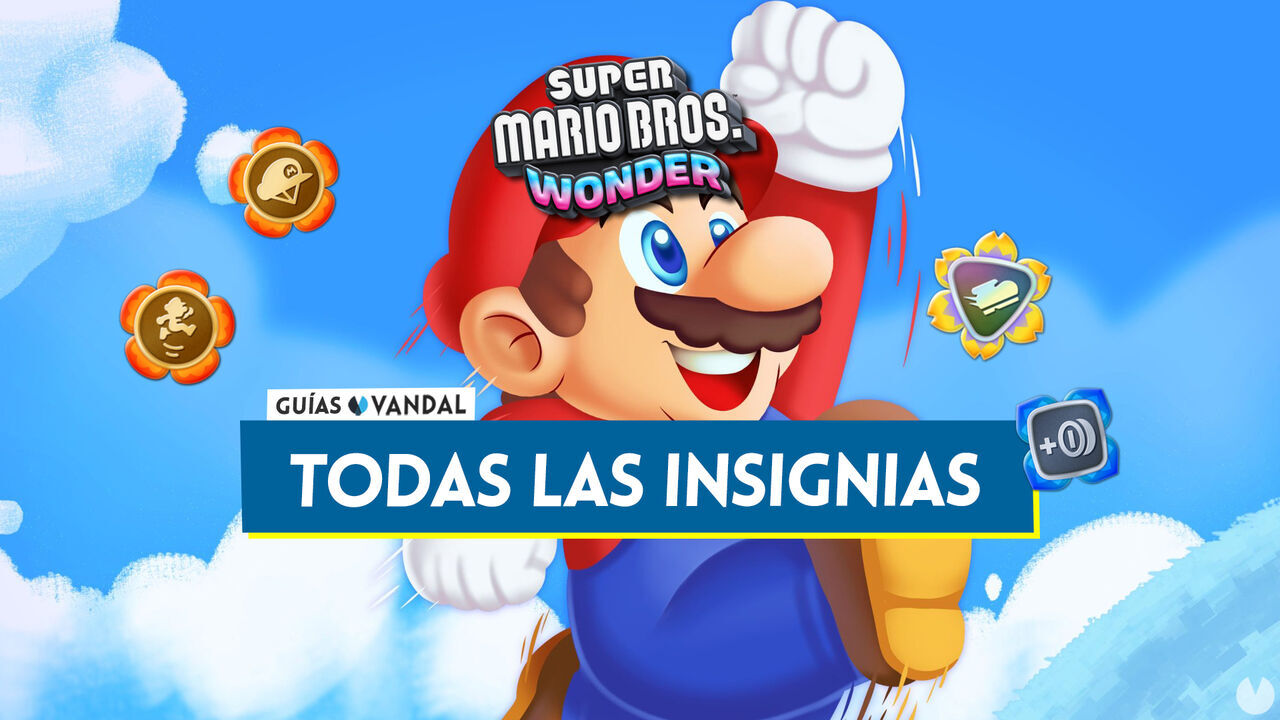 TODAS las insignias de Super Mario Bros. Wonder: Cmo desbloquearlas y cul es mejor - Super Mario Bros. Wonder