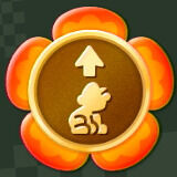 Super Mario Bros. Wonder - Insignia Gran salto agachado