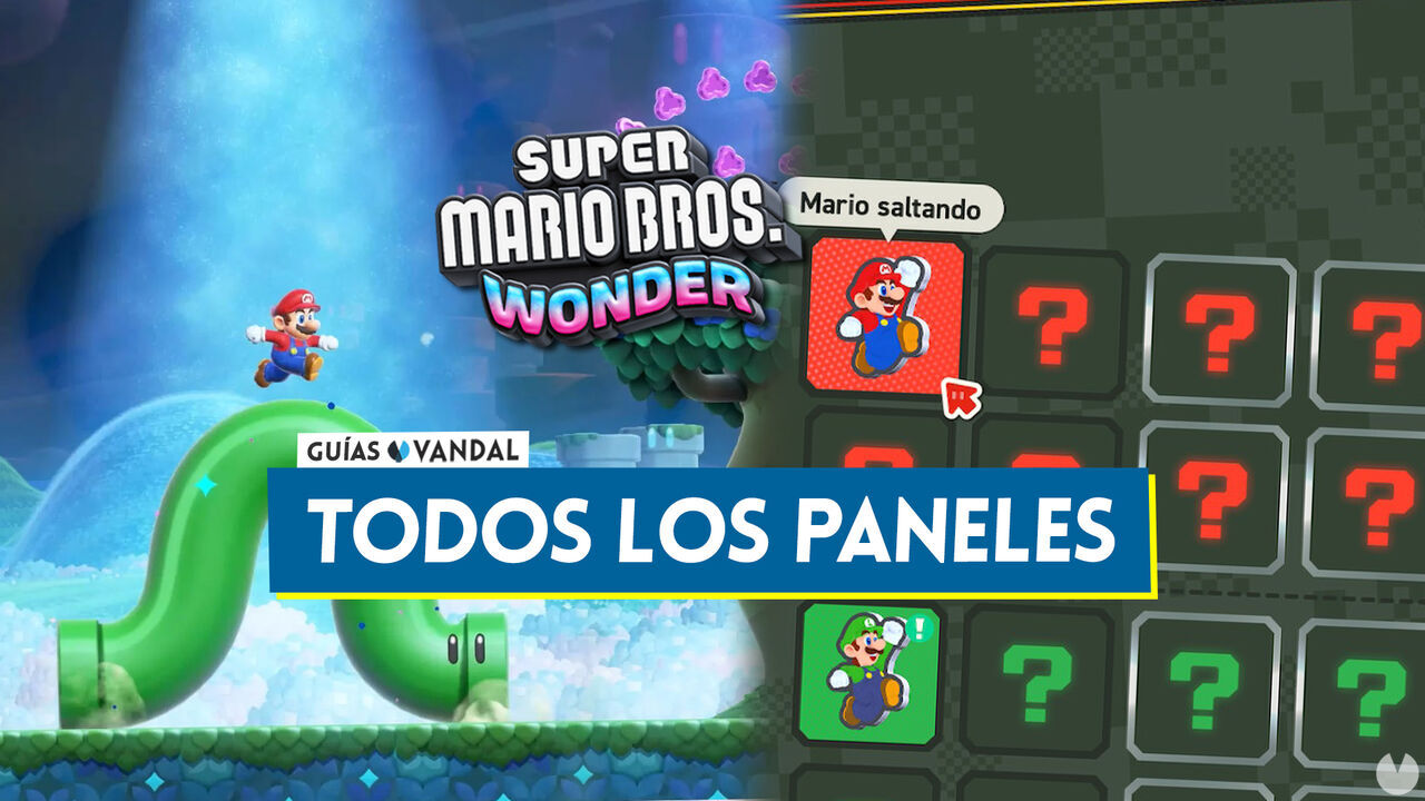TODOS los paneles de Super Mario Bros. Wonder: Cmo conseguirlos y para qu sirven - Super Mario Bros. Wonder