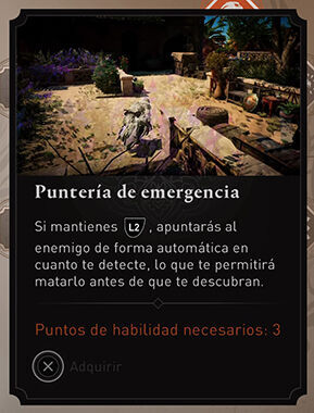 Assassin's Creed Mirage - Mejores habilidades para comprar primero: Puntería de emergencia