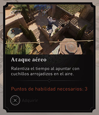 Assassin's Creed Mirage - Mejores habilidades para comprar primero: Ataque aéreo