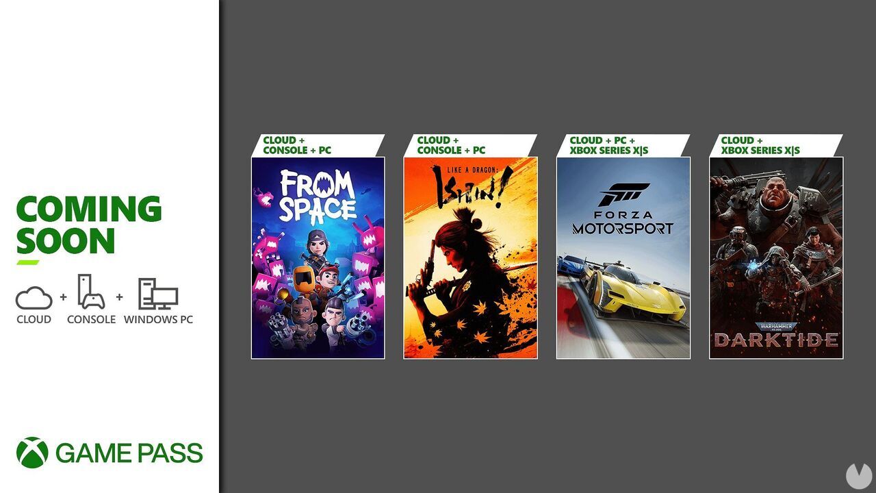 Novedades Xbox Game Pass: Like a Dragon Ishin! y Forza Motorsport, entre otros. Noticias en tiempo real