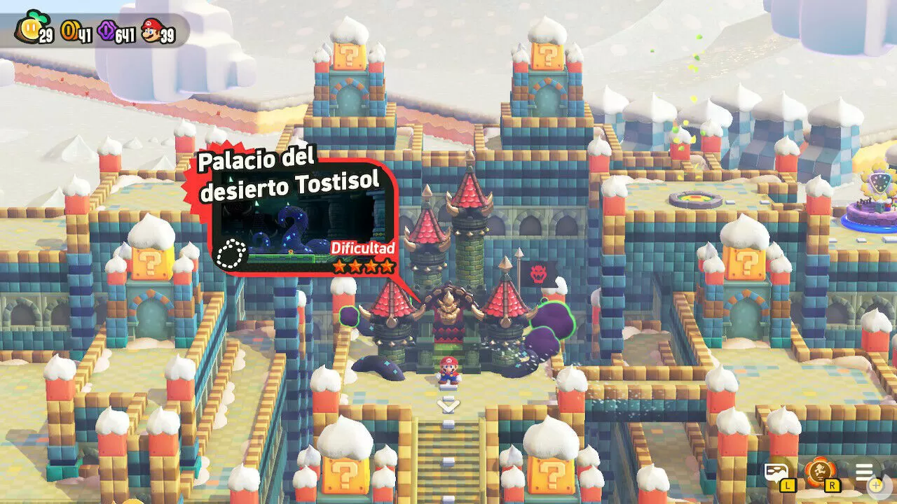 Mundo 4 Desierto Tostisol al 100% en Super Mario Bros. Wonder: Niveles y  secretos