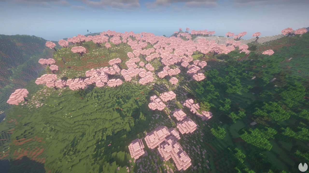 Best Minecraft seeds - Beautiful Cherry Grove World