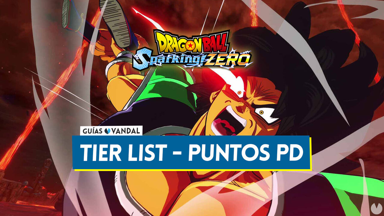 TIER LIST de Dragon Ball Sparking! Zero: Mejores personajes clasificados por PD - Dragon Ball: Sparking! Zero