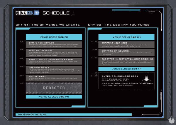 Horarios de la CitizenCon de Star Citizen.