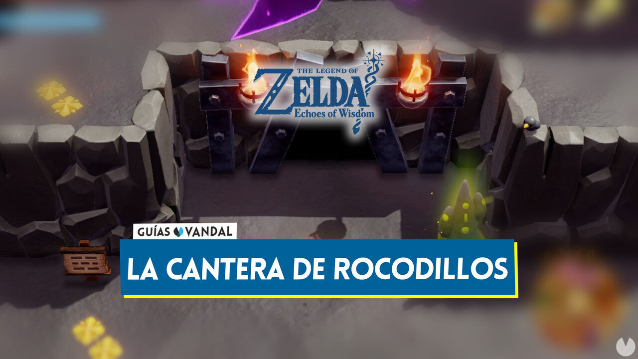 La cantera de rocodillos en The Legend of Zelda: Echoes of Wisdom - The Legend of Zelda: Echoes of Wisdom