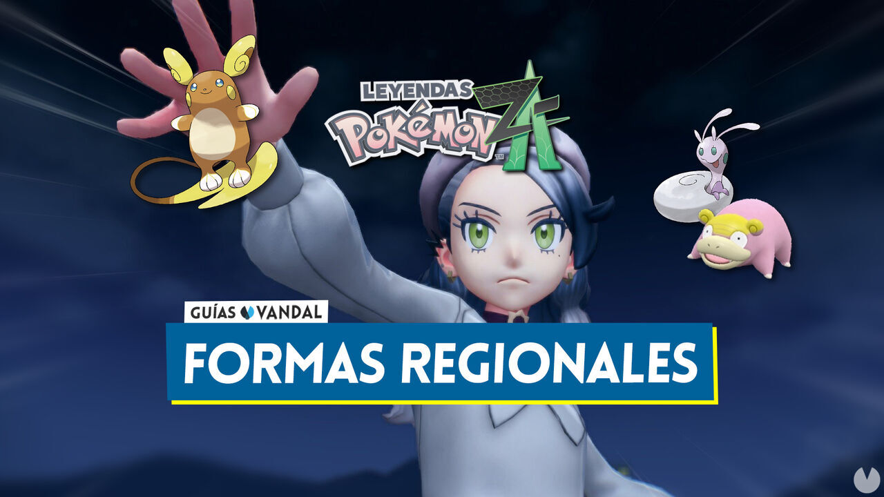 Todos los Pokmon con formas regionales en Leyendas Z-A y cmo conseguirlos - Leyendas Pokmon Z-A
