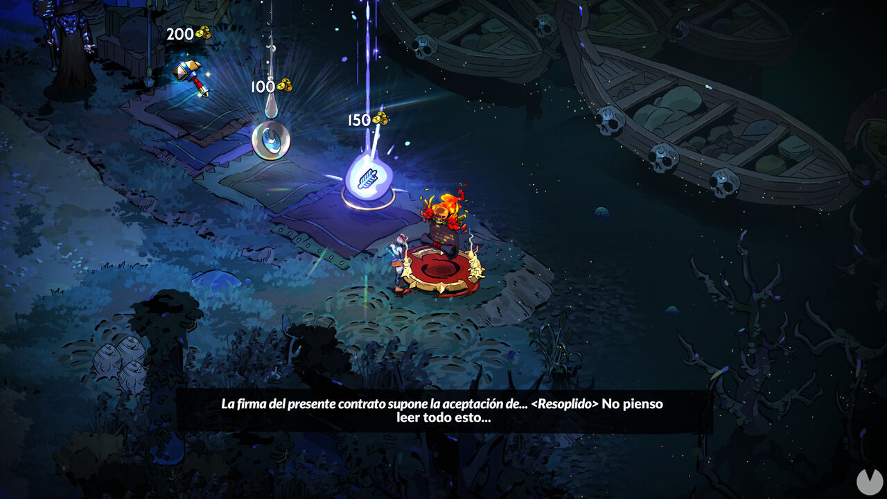 Hades 2 - Accepting an Infernal Contract to fight the secret boss Zagreus