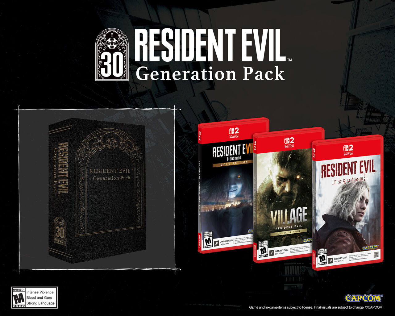 Resident Evil Requiem - All content included in the Switch 2 Generation Pack Edition
