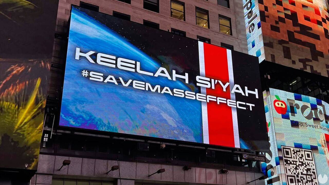 El movimiento para salvar Mass Effect va más allá: se promociona en Time Square y estará en The Game Awards