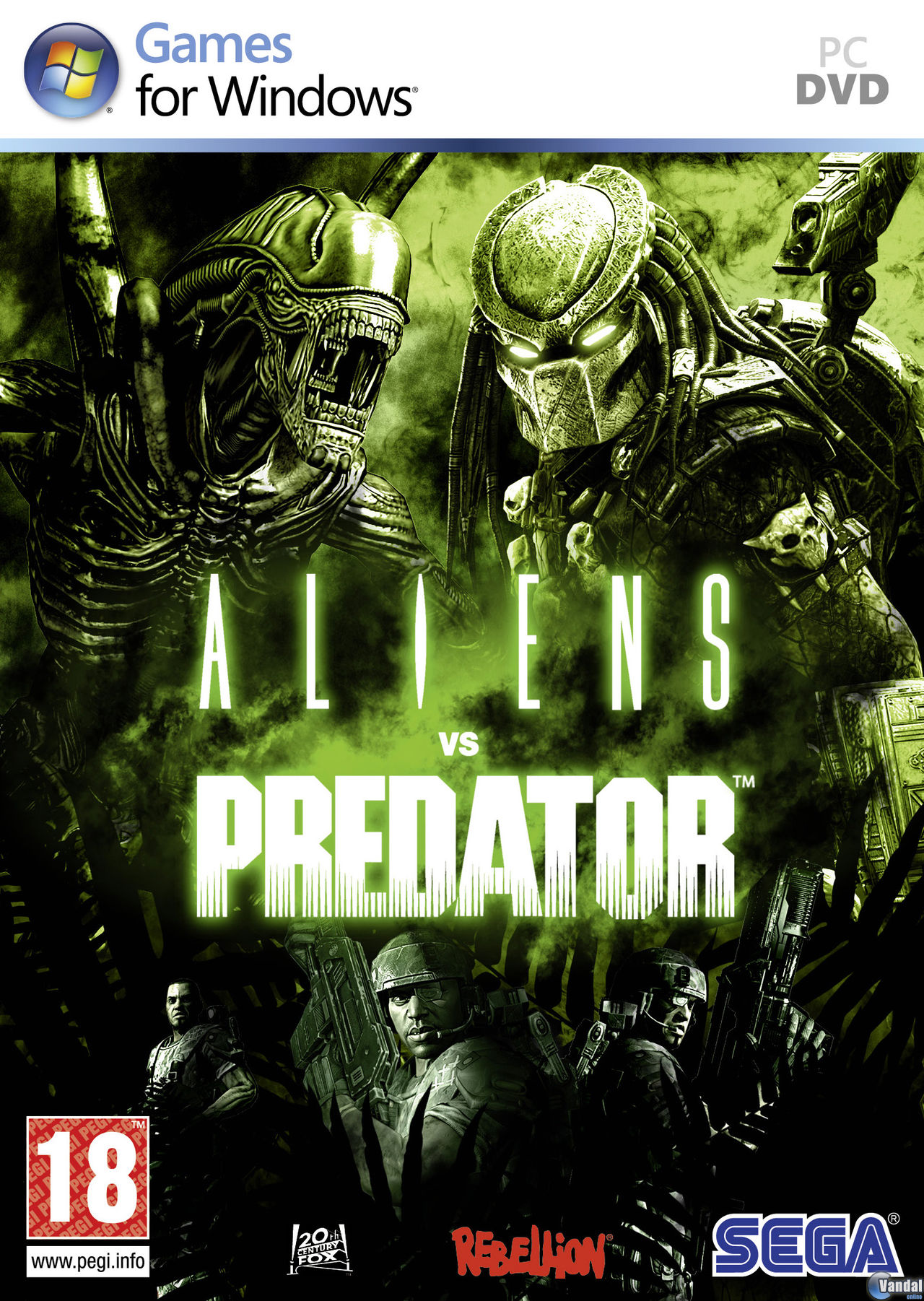 robo clásico vacío Aliens vs. Predator - Videojuego (PC, PS3 y Xbox 360) - Vandal