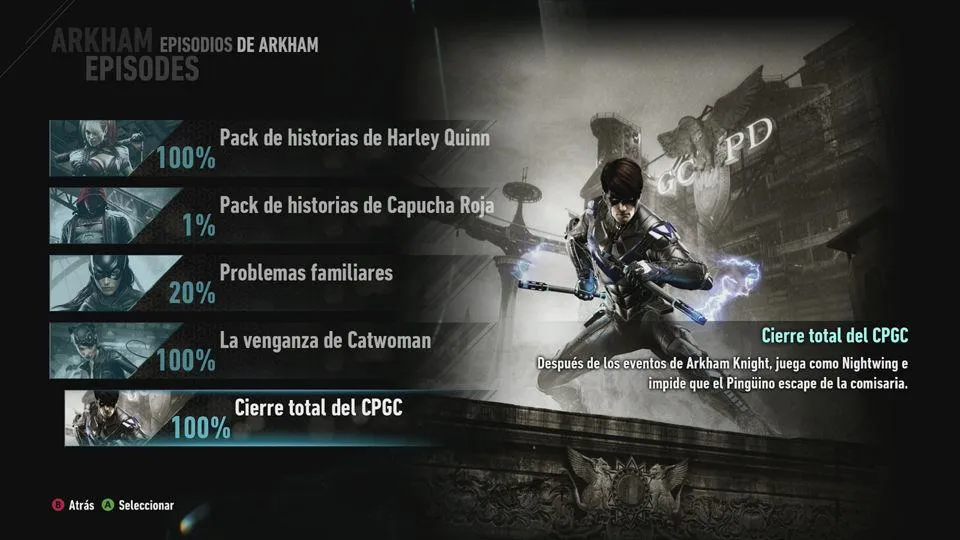 Pack de historias de Nightwing Batman: Arkham Knight - Guía