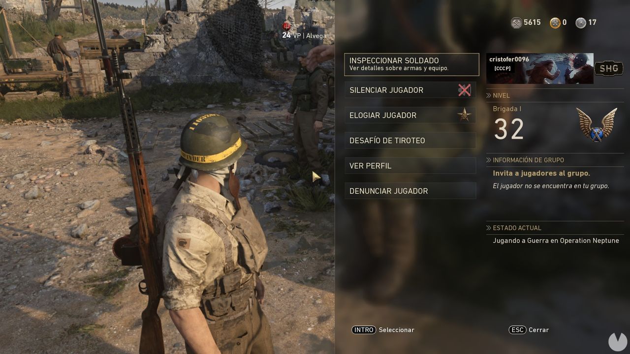 Call of Duty: WWII: Elogiar y desafiar jugadores en el Cuartel General - Call of Duty: WWII