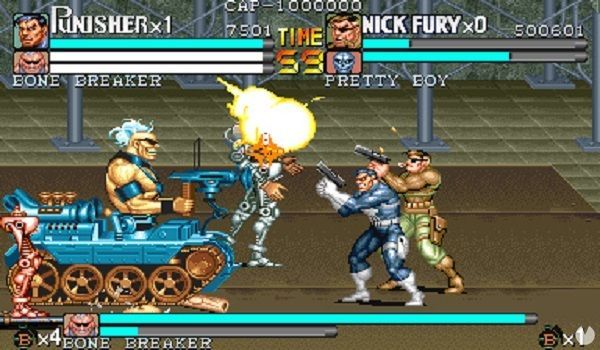 Algunos villanos cl�sicos de Marvel, como Bonebreaker, se dejaron caer por la placa de Capcom.
