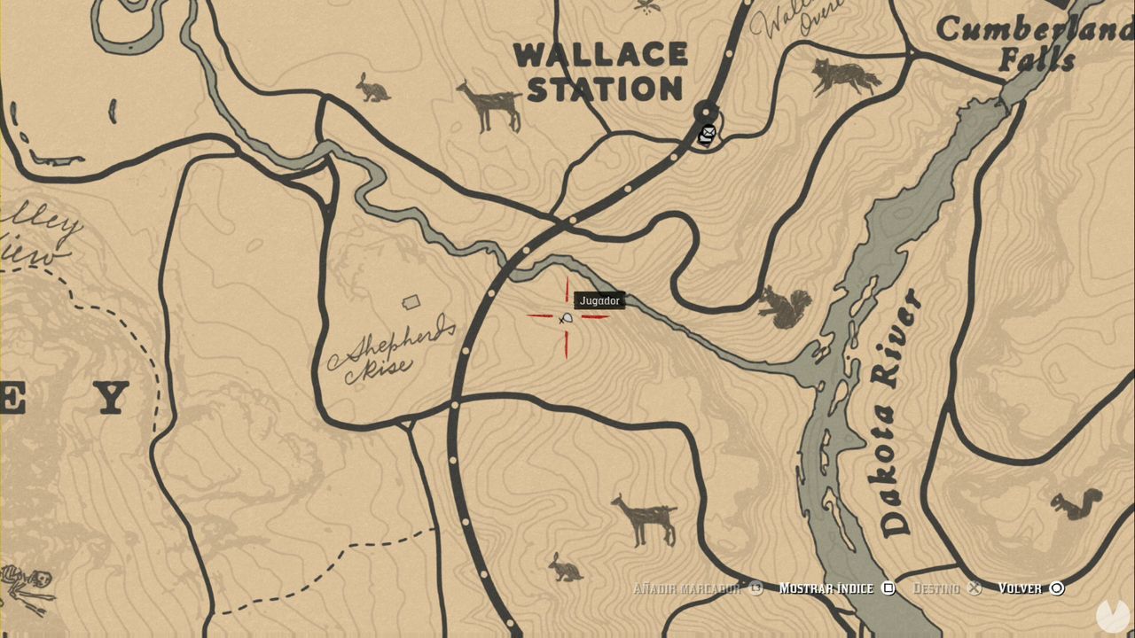 Red Dead Online Tesoro del pantano de Bluewater / Bluewater Marsh Treasure  Map Location 