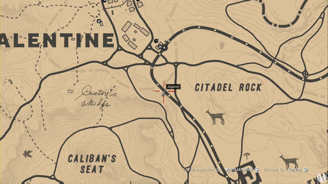 Red Dead Online Tesoro del pantano de Bluewater / Bluewater Marsh Treasure  Map Location 