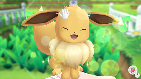 Capturar a Eevee en Pokémon Lets Go