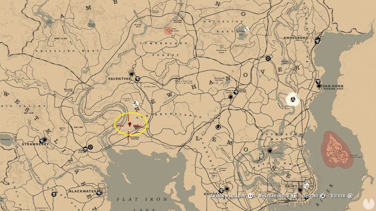 Mapas del tesoro en Red Dead Redemption 2: Localización y Recompensas - Mapa Do Red Dead Redemption 2