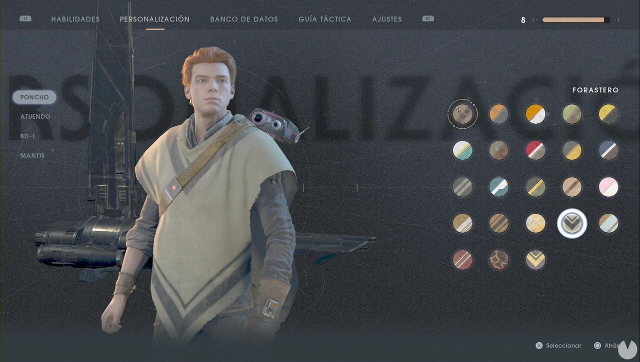 Todos los Ponchos y Atuendos en SW Jedi Fallen Order Localización