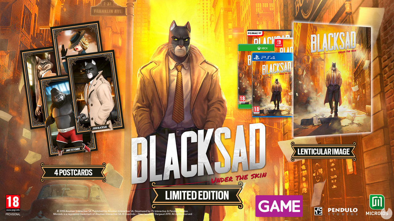 GAME detalla sus incentivos por la reserva de Blacksad: Under the Skin