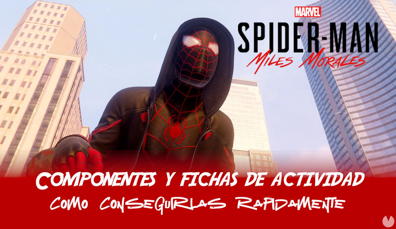 Cmo conseguir Componentes y Fichas de actividad en Spider-Man: Miles Morales - Spider-Man: Miles Morales