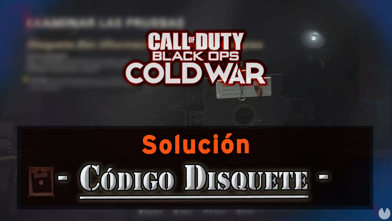 CoD Black Ops Cold War: Cdigos del disquete y solucin - Call of Duty: Black Ops Cold War