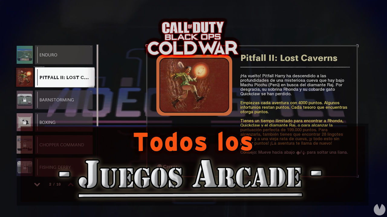 TODOS los Juegos Arcade de CoD Black Ops Cold War y cmo conseguirlos - Call of Duty: Black Ops Cold War