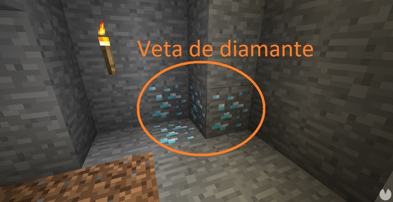 Minecraft - Diamond ore vein