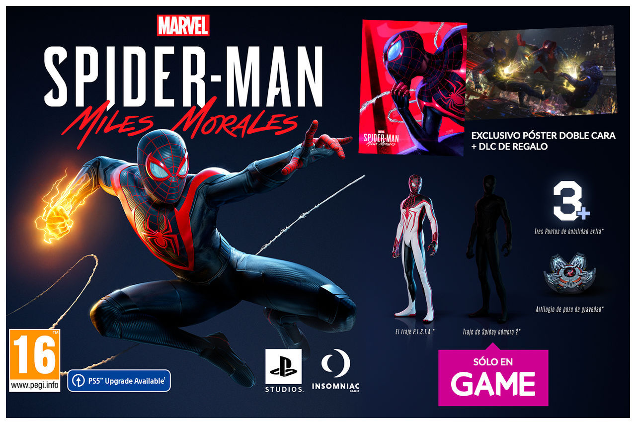 Spider-Man: Miles Morales: Recibe un DLC y un póster exclusivo con su  reserva en GAME - Vandal