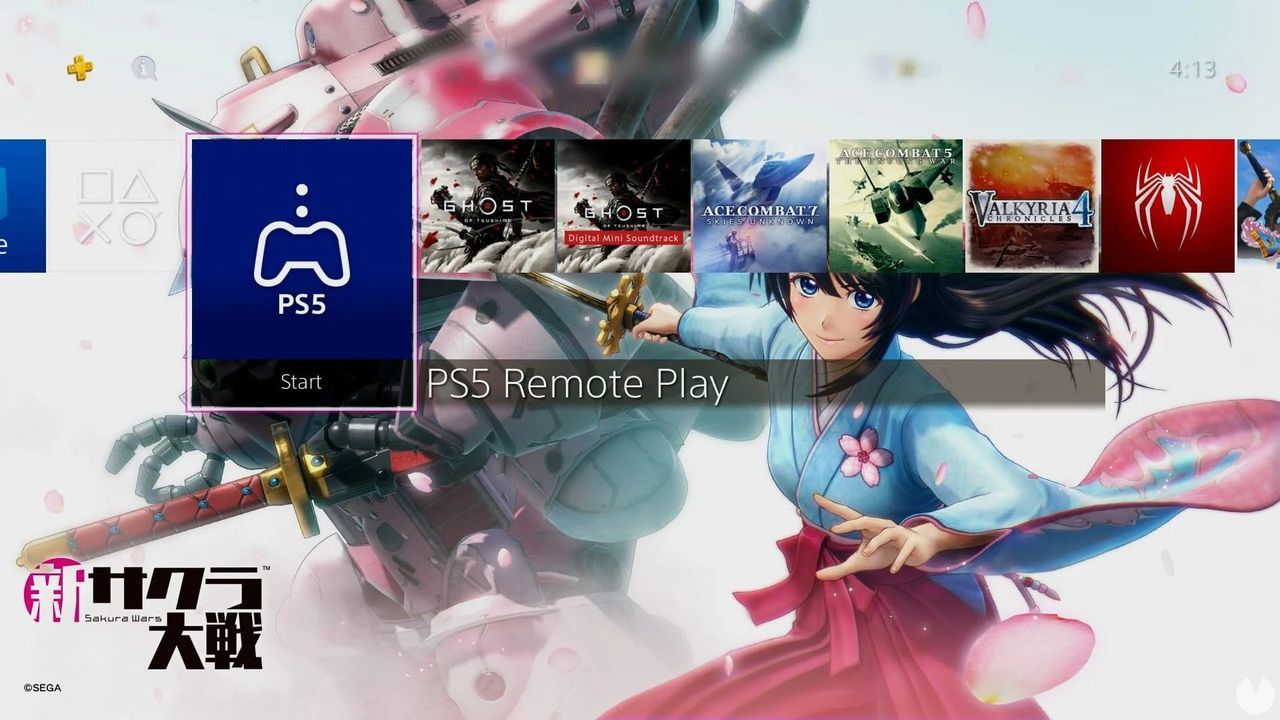 La aplicación PS5 Remote Play aparece disponible en PS4