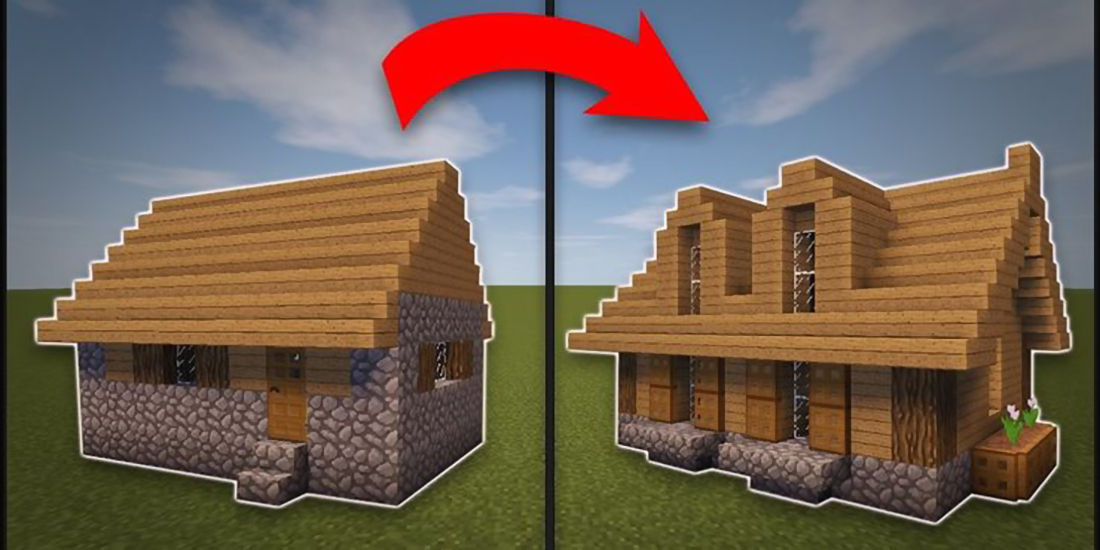 Minecraft - Best houses for beginners - Remodeled village house