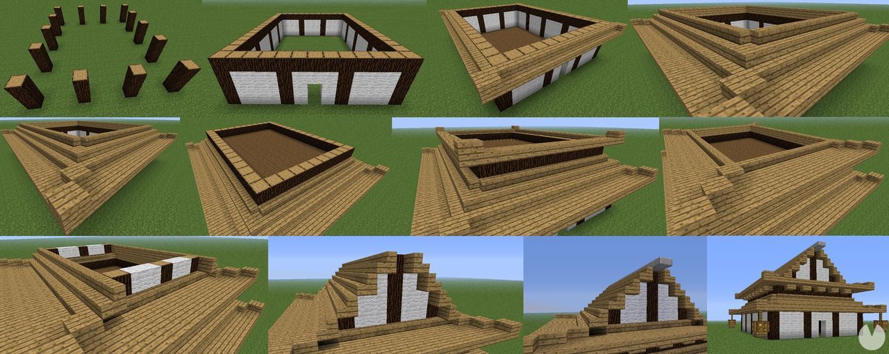 Minecraft - How to build houses - Building the structure