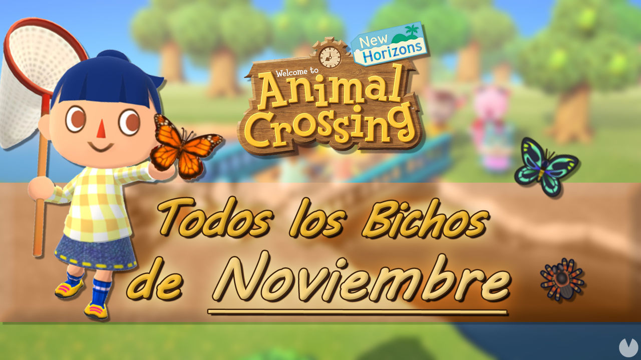 Bichos disponibles en noviembre 2024 en Animal Crossing: New Horizons - Animal Crossing: New Horizons