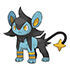 Luxio en Pokdex Paldea