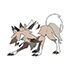 Lycanroc Forma Diurna en Pokdex Paldea