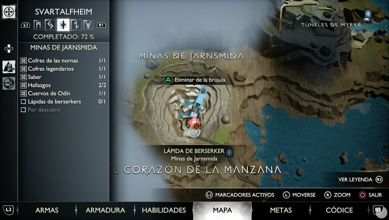 God of War Ragnarok TODAS las lápidas de berserkers y ubicación