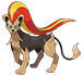 Pyroar Hembra en Pokdex Leyendas Z-A