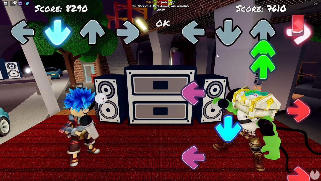 Screenshot of Funky Friday on Roblox.